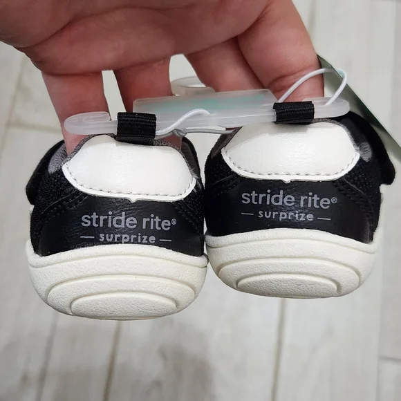 Stride Rite Baby Sneakers in Black and White - Picture 3 of 6